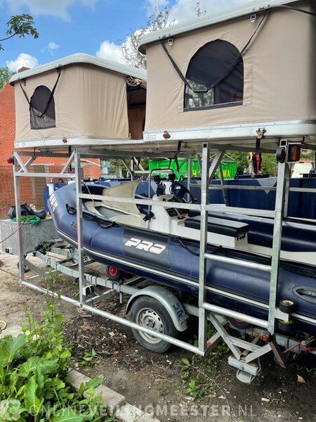 Zodiac Pro 550 with honda 50 hp 4 stroke with trailer and 2 roof